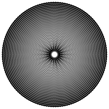 Sinirli, pürüzlü daire, daire öğesi. 