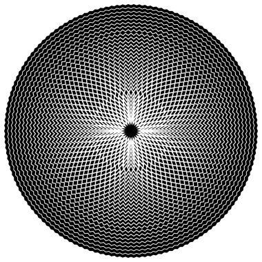 Sinirli, pürüzlü daire, daire öğesi. 