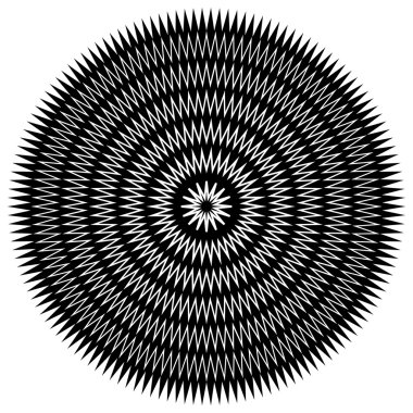 Sinirli, pürüzlü daire, daire öğesi. 