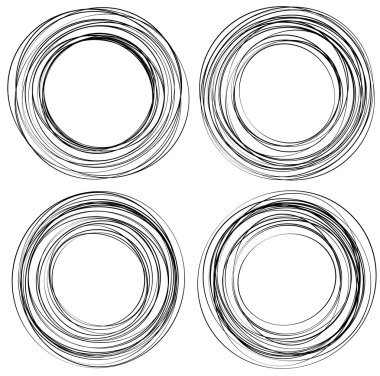 Rastgele karalama daireler. 