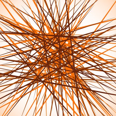 Rasgele kaotik kesişen çizgiler. 