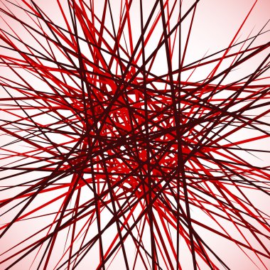 Rasgele kaotik kesişen çizgiler. 