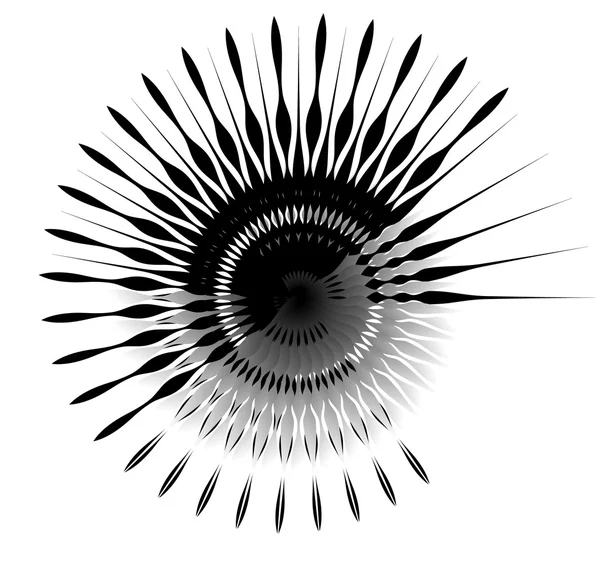 Lignes radiales rayonnantes . — Image vectorielle