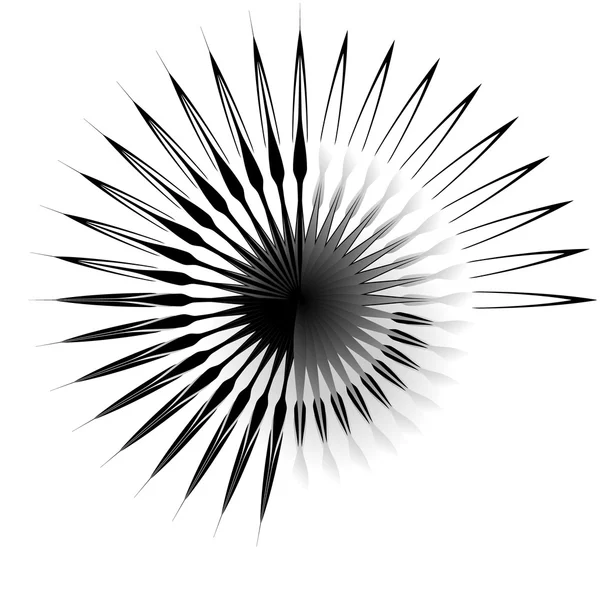 Líneas radiales, radiales . — Archivo Imágenes Vectoriales