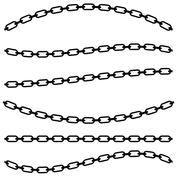 Chains, links set — Stock Vector