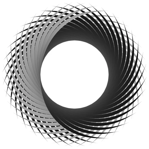 Circular, cyclic spiral — Stock Vector