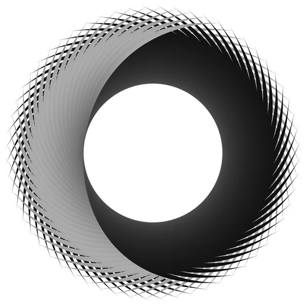 Circular, cyclic spiral — Stock Vector