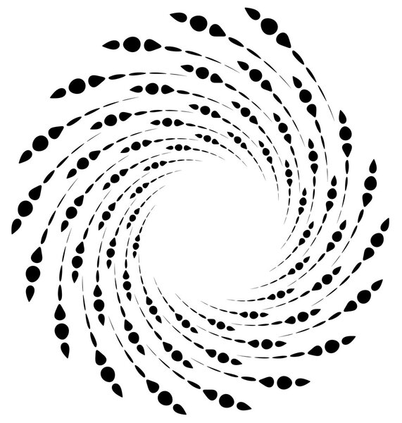 Dotted spiral element. 