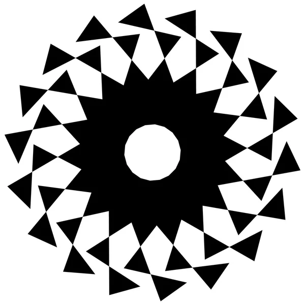 Круглая геометрическая форма . — стоковый вектор