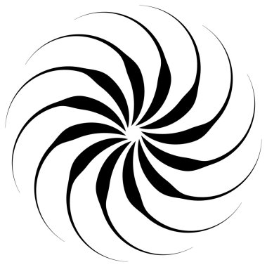 Beyaz spiral şekli. 