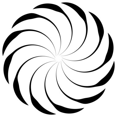 Beyaz spiral şekli. 