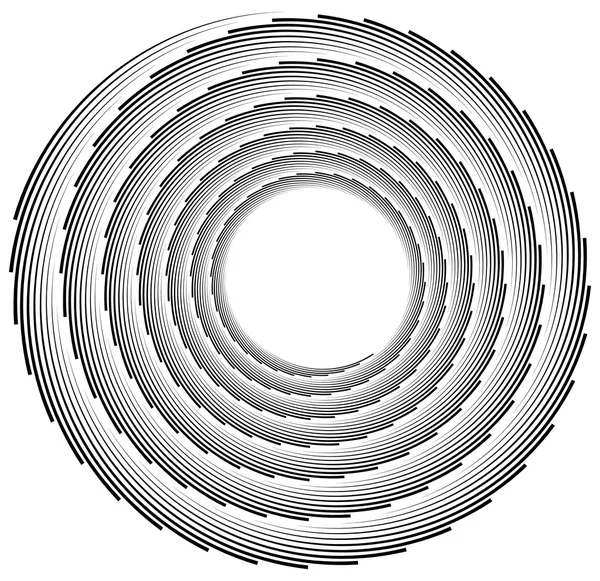 Pumphuset, helix element av linjer. — Stock vektor