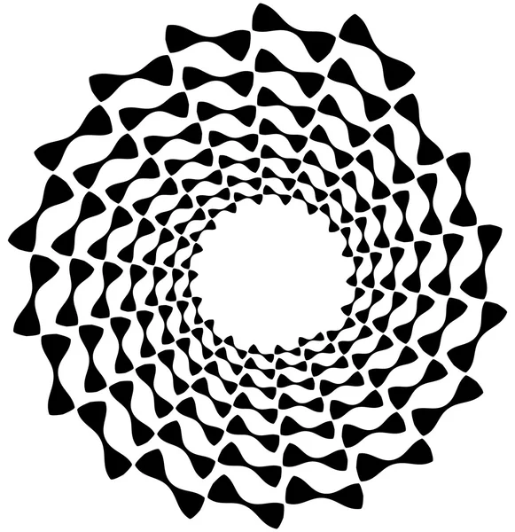 Elemento espiral. Forma de remolino concéntrico — Archivo Imágenes Vectoriales