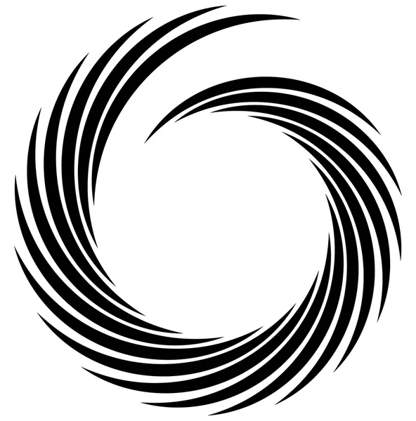 Elemento espiral. Forma de giro concêntrico —  Vetores de Stock