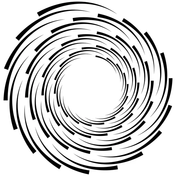 Elemento espiral. Forma de remolino concéntrico — Archivo Imágenes Vectoriales