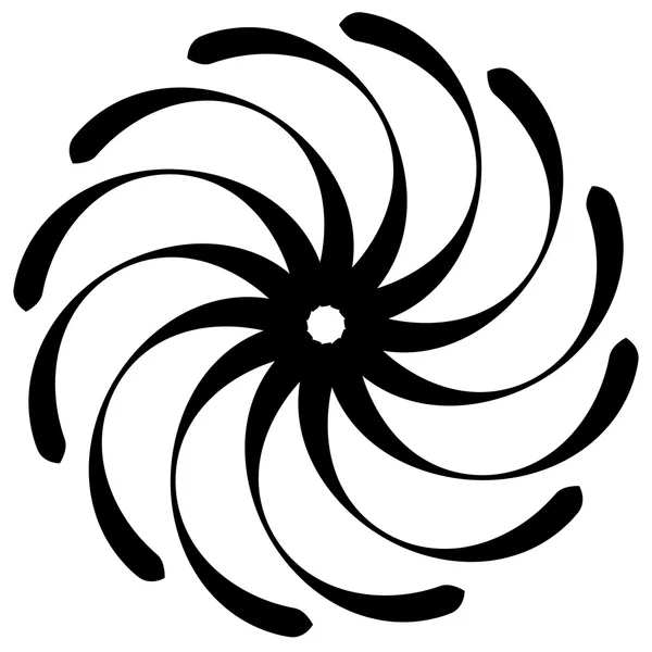 Forme spirale sur blanc . — Image vectorielle