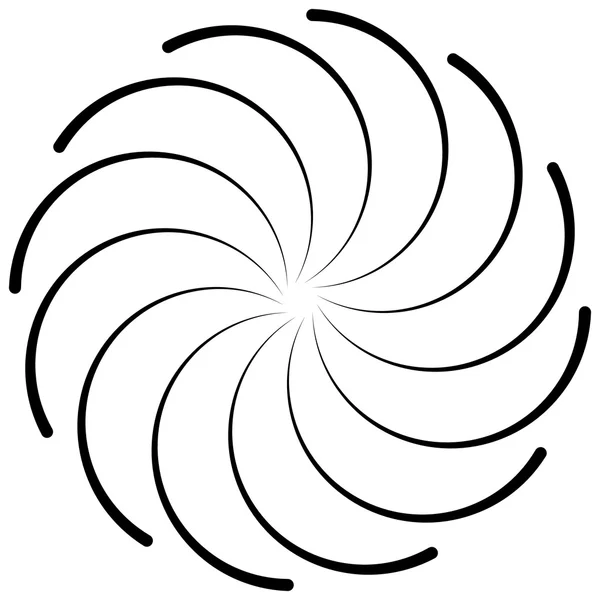 Spiral form på vit. — Stock vektor