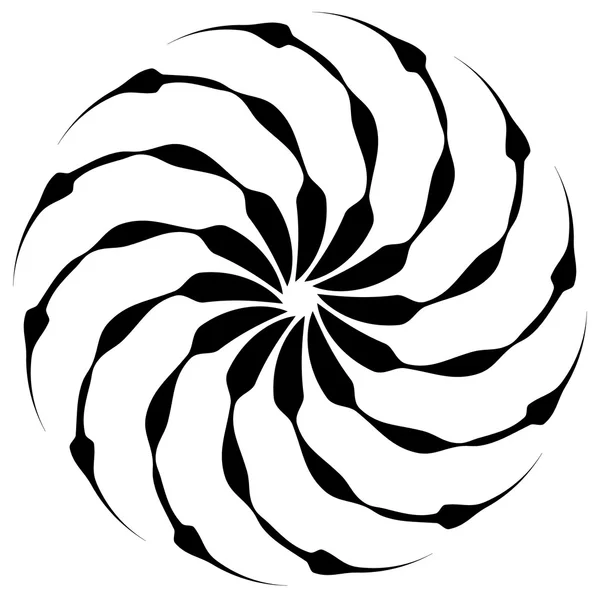 Forma a spirale su bianco . — Vettoriale Stock
