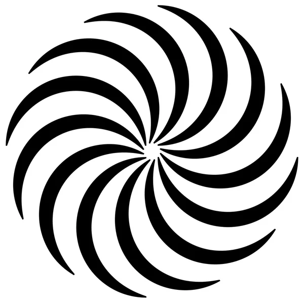 Spiral shape on white. — Stock Vector