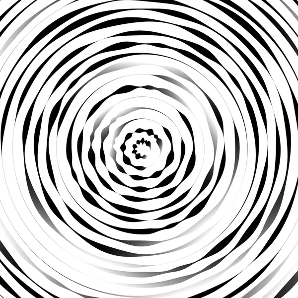 Radial concentric circles background — Stock Vector