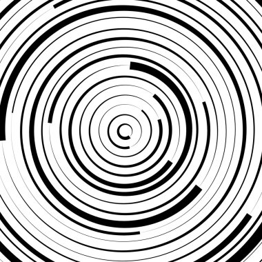 Radial concentric circles background clipart
