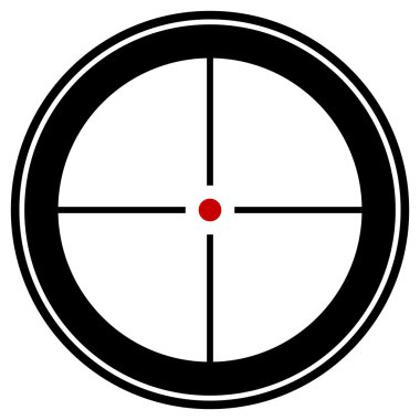 Target mark, reticle, crosshair icon  clipart