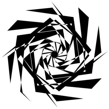 Sinirli geometrik soyut öğe 