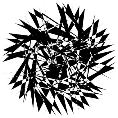 Sinirli geometrik soyut öğe 