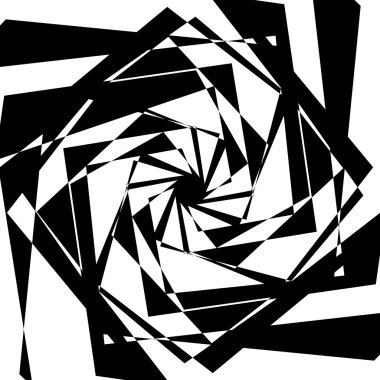 Sinirli geometrik soyut öğe 