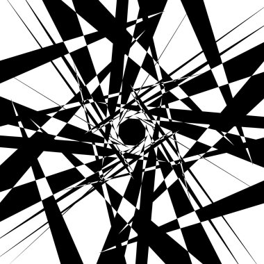 Sinirli geometrik soyut öğe 