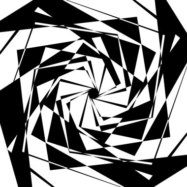 Sinirli geometrik soyut öğe 