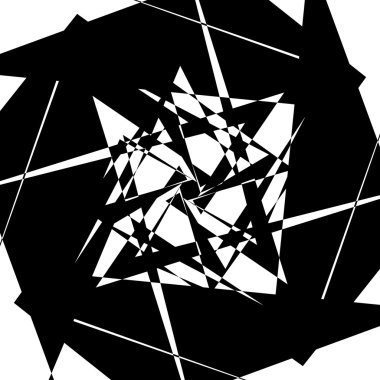 Sinirli geometrik soyut öğe 
