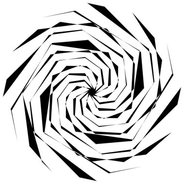 Sinirli geometrik soyut öğe 