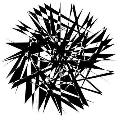 Sinirli geometrik soyut öğe 