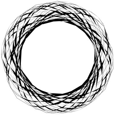 Soyut sinirli yuvarlak şekli, öğe  