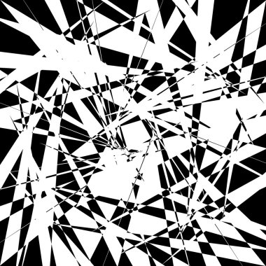 Sinirli geometrik soyut öğe 