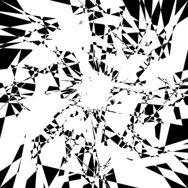 Sinirli geometrik soyut öğe 