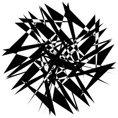 Sinirli geometrik soyut öğe 