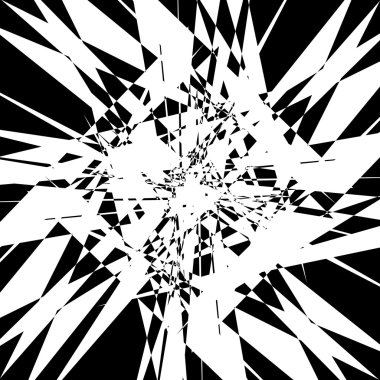 Sinirli geometrik soyut öğe 