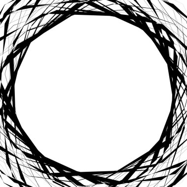 soyut geometrik çizgiler çerçeve