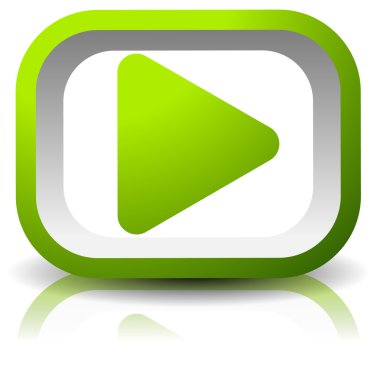 dikdörtgen oyun düğme simgesi