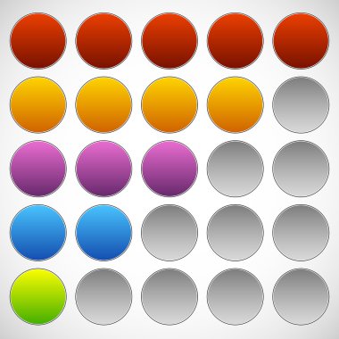 İlerleme, adım, faz göstergeleri. 