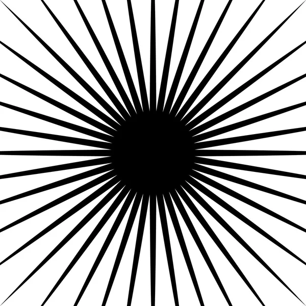 Utstråla linjer starburst mönster — Stock vektor