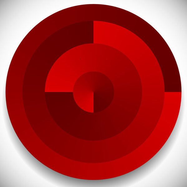 Concentric, radial circles icon 