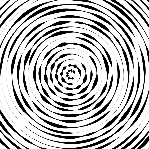 Cercles concentriques radiaux fond — Image vectorielle