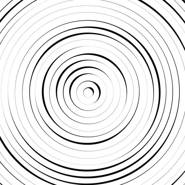 Radiali cerchi concentrici sfondo — Vettoriale Stock