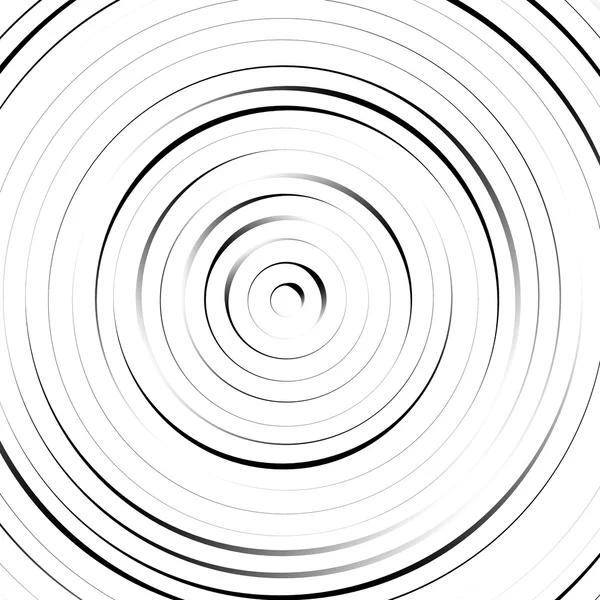 Cercles concentriques radiaux fond — Image vectorielle