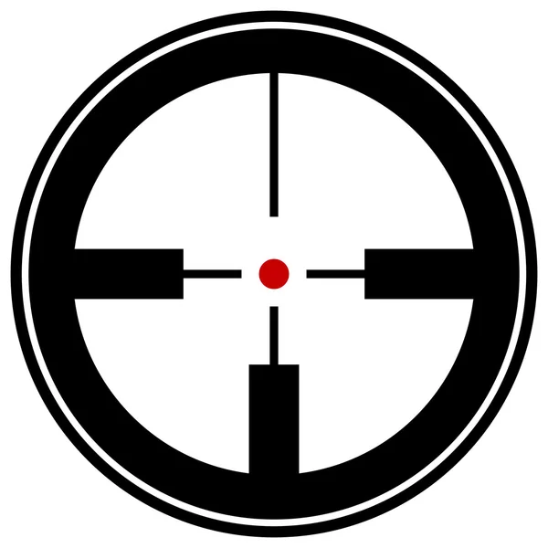 Target mark, reticle, crosshair icon — Stock Vector
