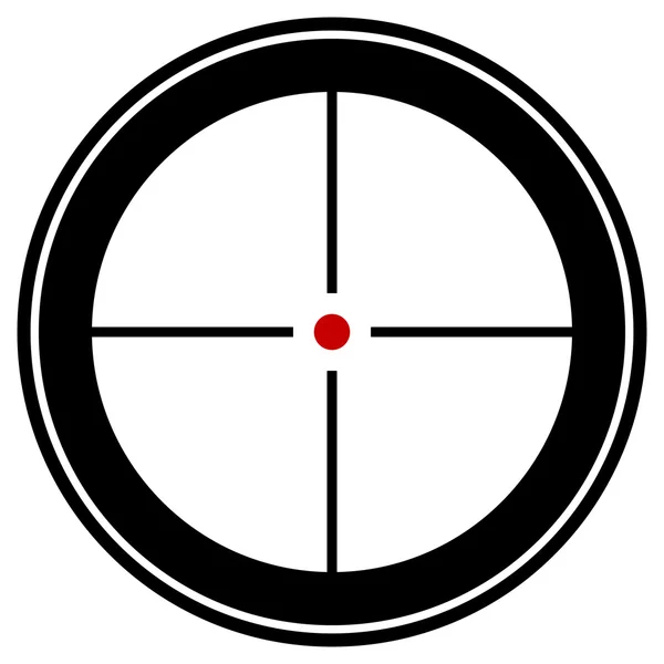 Target mark, reticle, crosshair icon — Stock Vector