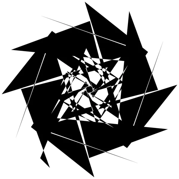 Elemento abstrato geométrico nervoso — Vetor de Stock